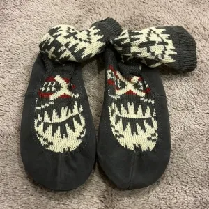 Pendleton Homestead suede Jacquard slippers mens size 11.5-13 XL new wool upper
