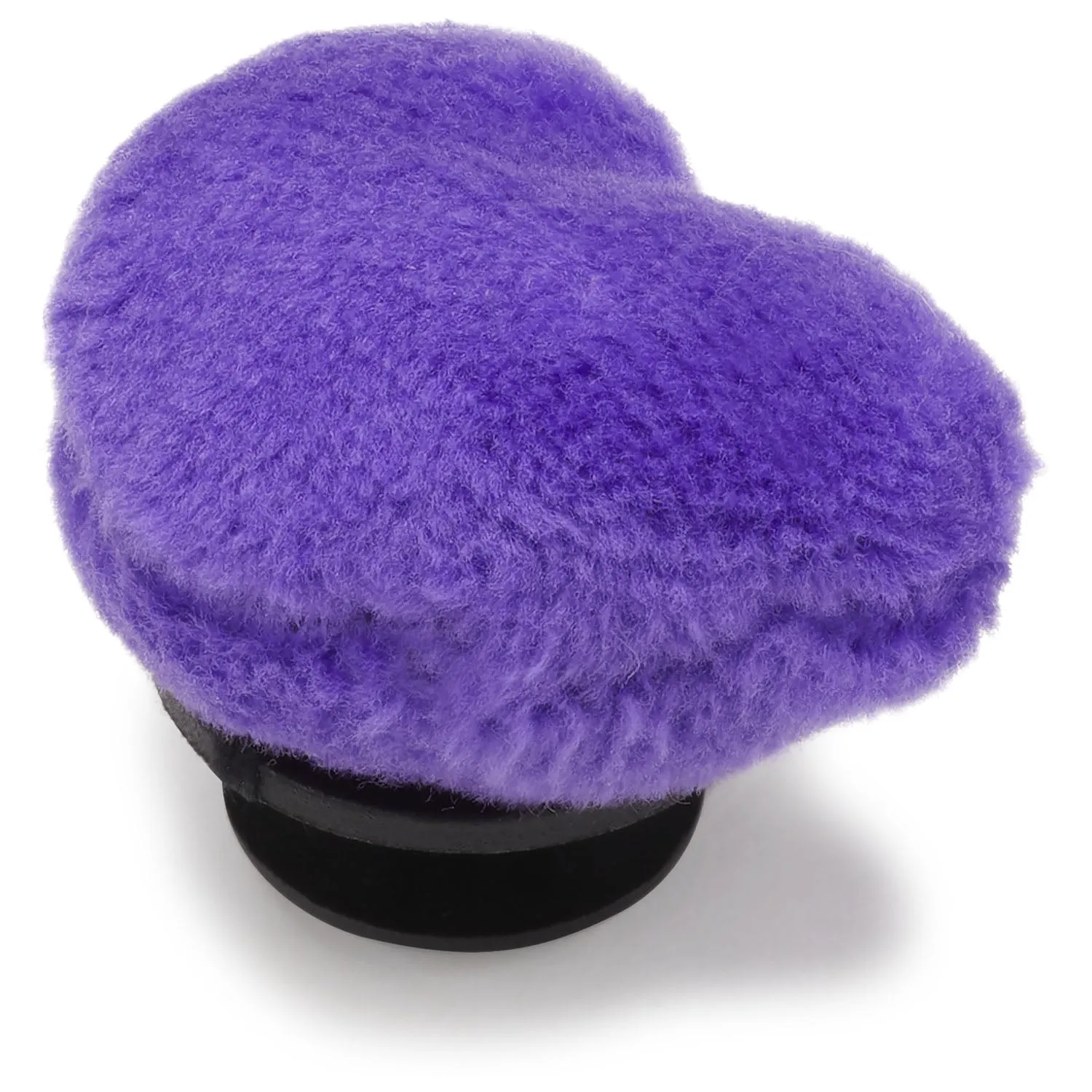 Purple Fuzzy Heart Jibbitz