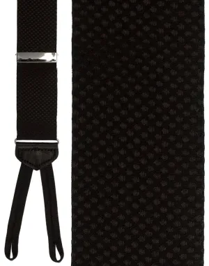 "Padova" Black Suspenders