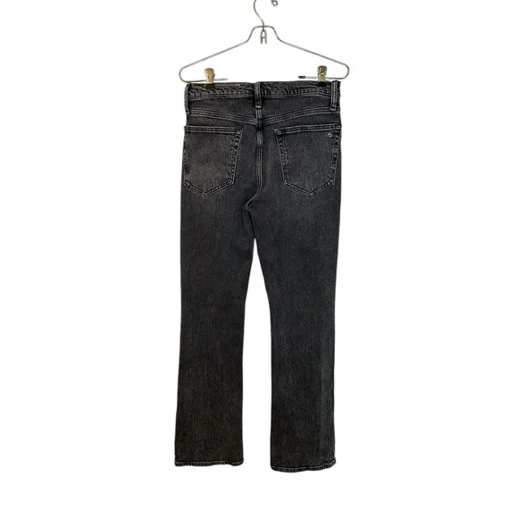 Rag and Bone Peyton Bootcut Jean Vintage Stretch Denim inky Black Sz 26 womens