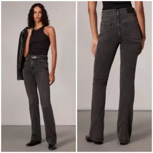 Rag and Bone Peyton Bootcut Jean Vintage Stretch Denim inky Black Sz 26 womens