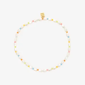 Rainbow Reef Pearl Stretch Anklet