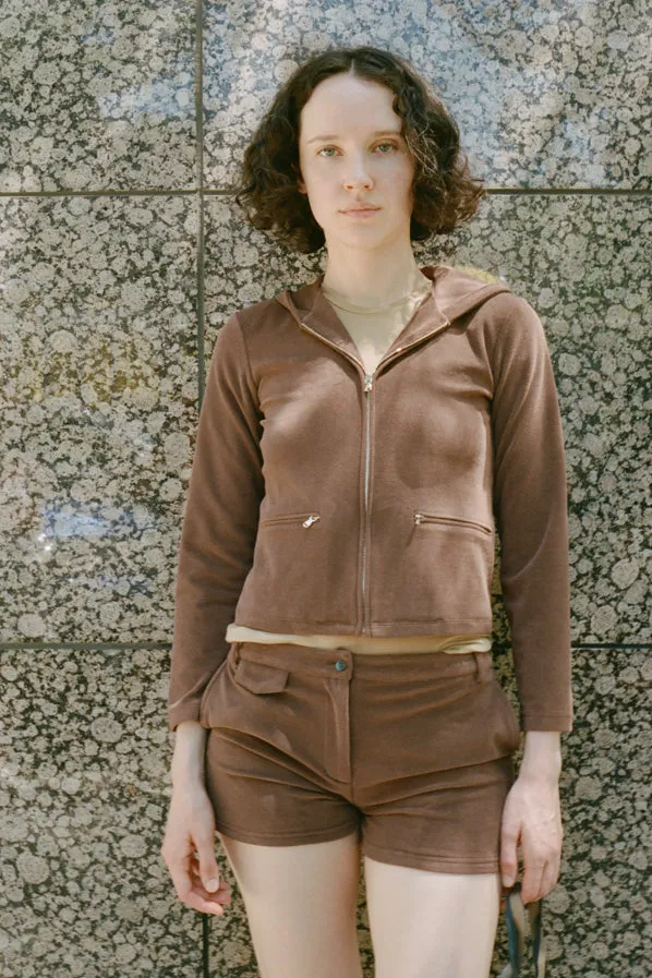 RAVEN ZIP UP, PECAN