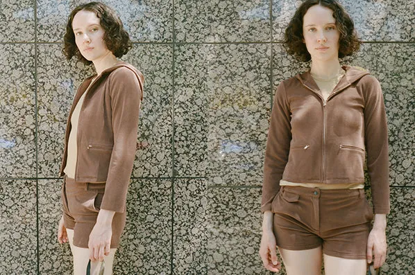 RAVEN ZIP UP, PECAN