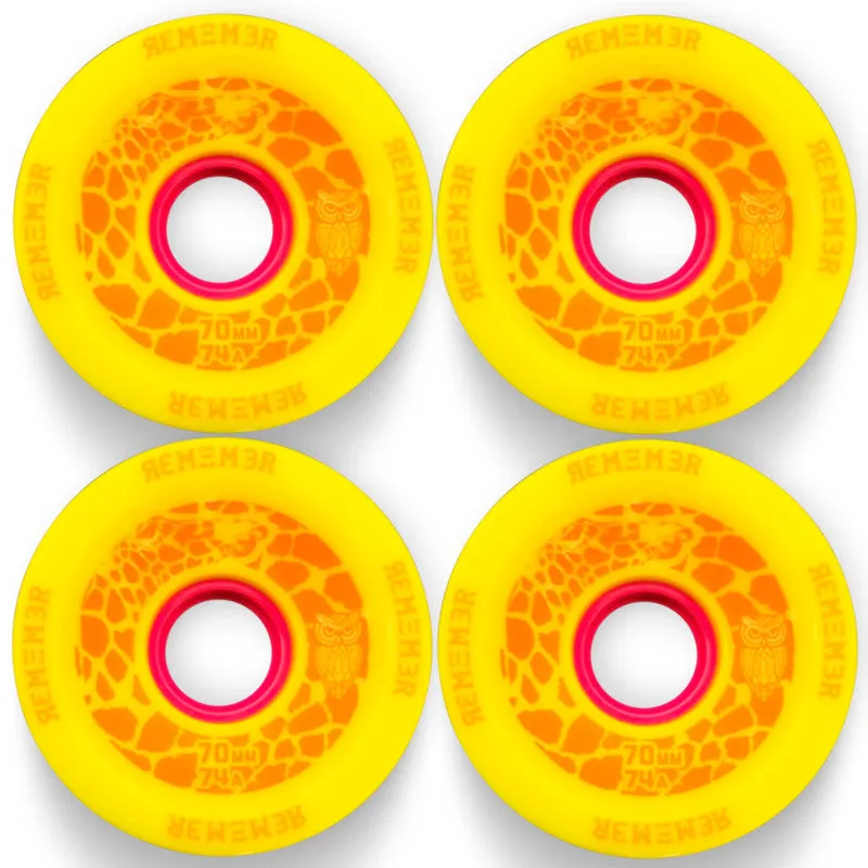 Remember Collective Slammas Wheels 70mm 74a – Yellow