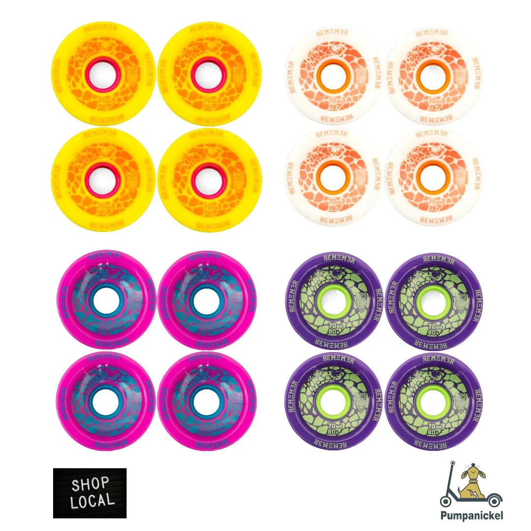 Remember Collective Slammas Wheels 70mm 76a – Pink