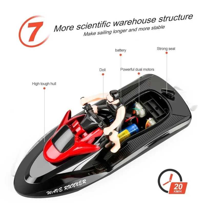 Remote Control Waterproof Speedboat