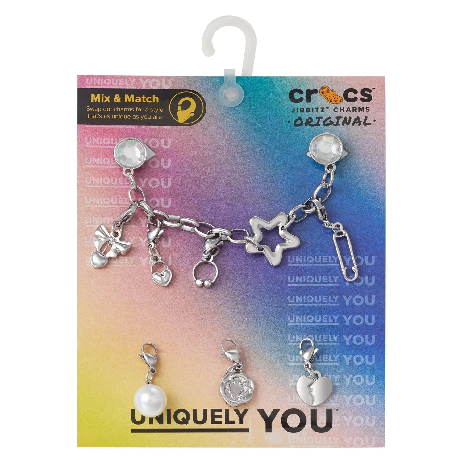 Removable Punk Silver Charm Chain Jibbitz