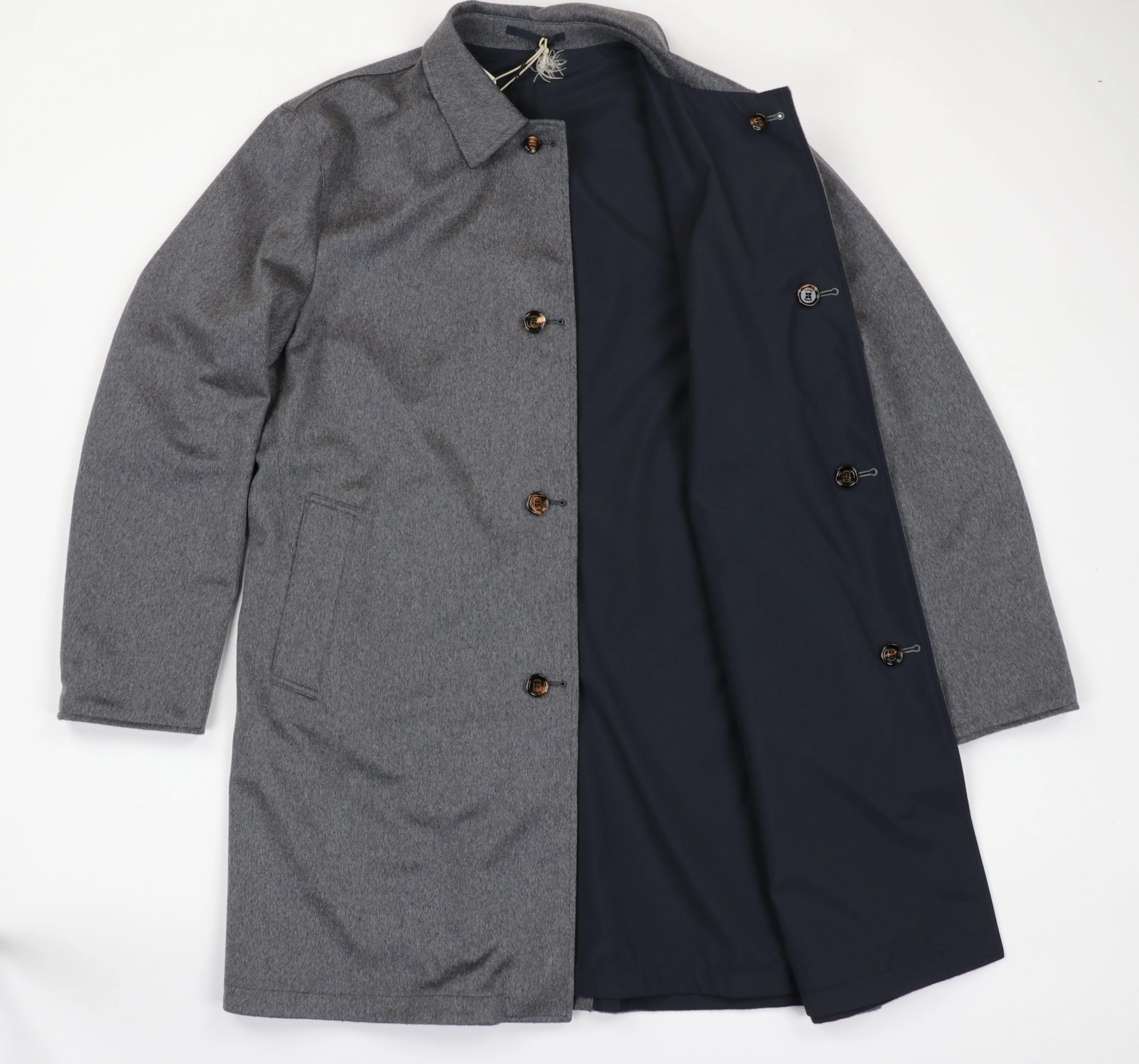 Reversible Cashmere Storm System Raincoat