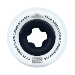 Ricta Wheels Cored Clouds Black Skateboard Wheels 92a 56mm