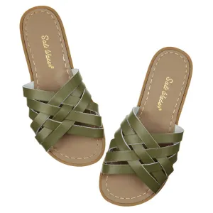 Salt Water Sandalen «RETRO SLIDES» Olive - Gr 36