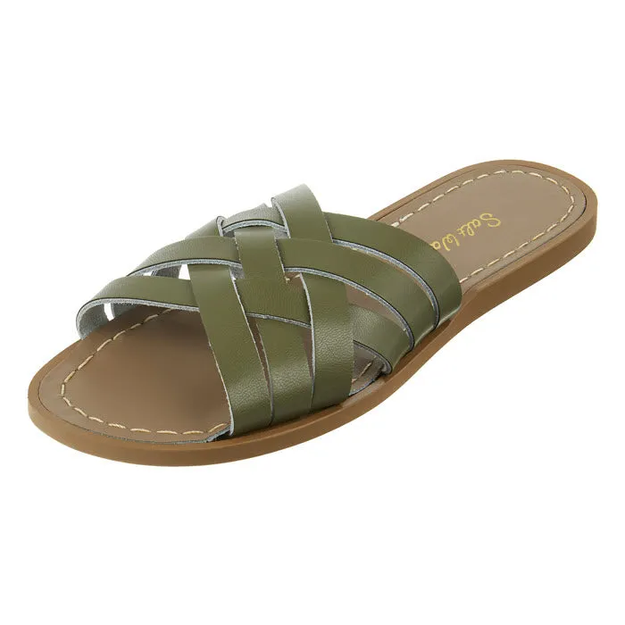 Salt Water Sandalen «RETRO SLIDES» Olive - Gr 36