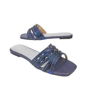 Salwa Flats S84F - Navy Blue