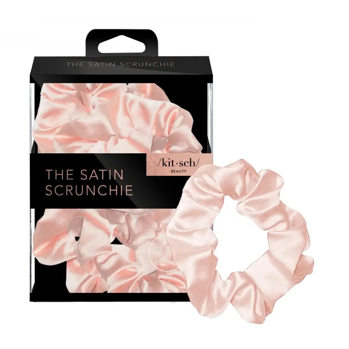 Satin Sleep Scrunchies - Blush