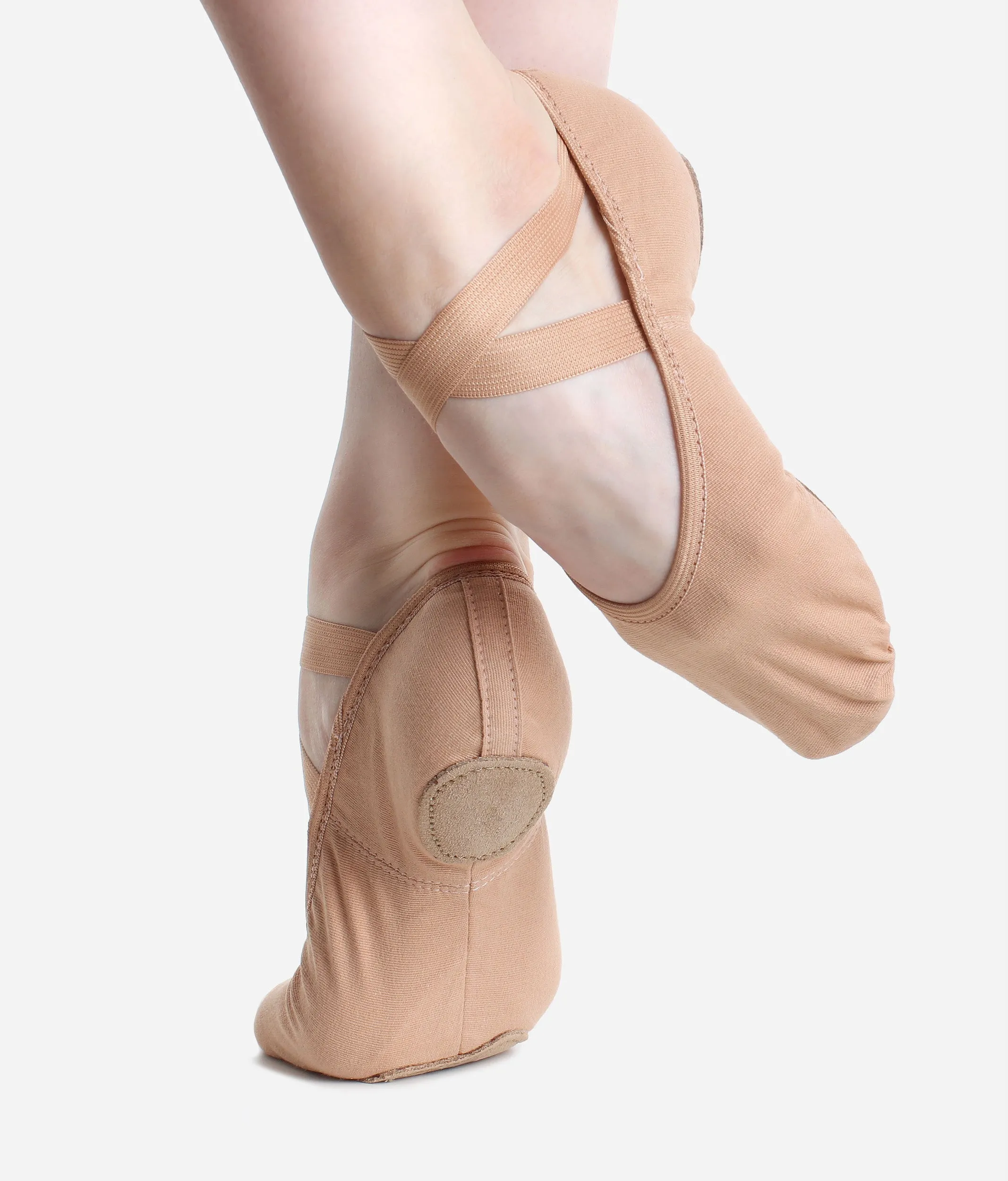 SD16 Stretch Canvas Ballet Shoes - Dancer’s Favorite Split Sole Flats, Medium Width