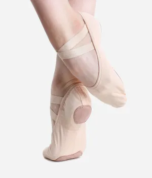 SD16 Stretch Canvas Ballet Shoes - Dancer’s Favorite Split Sole Flats, Medium Width