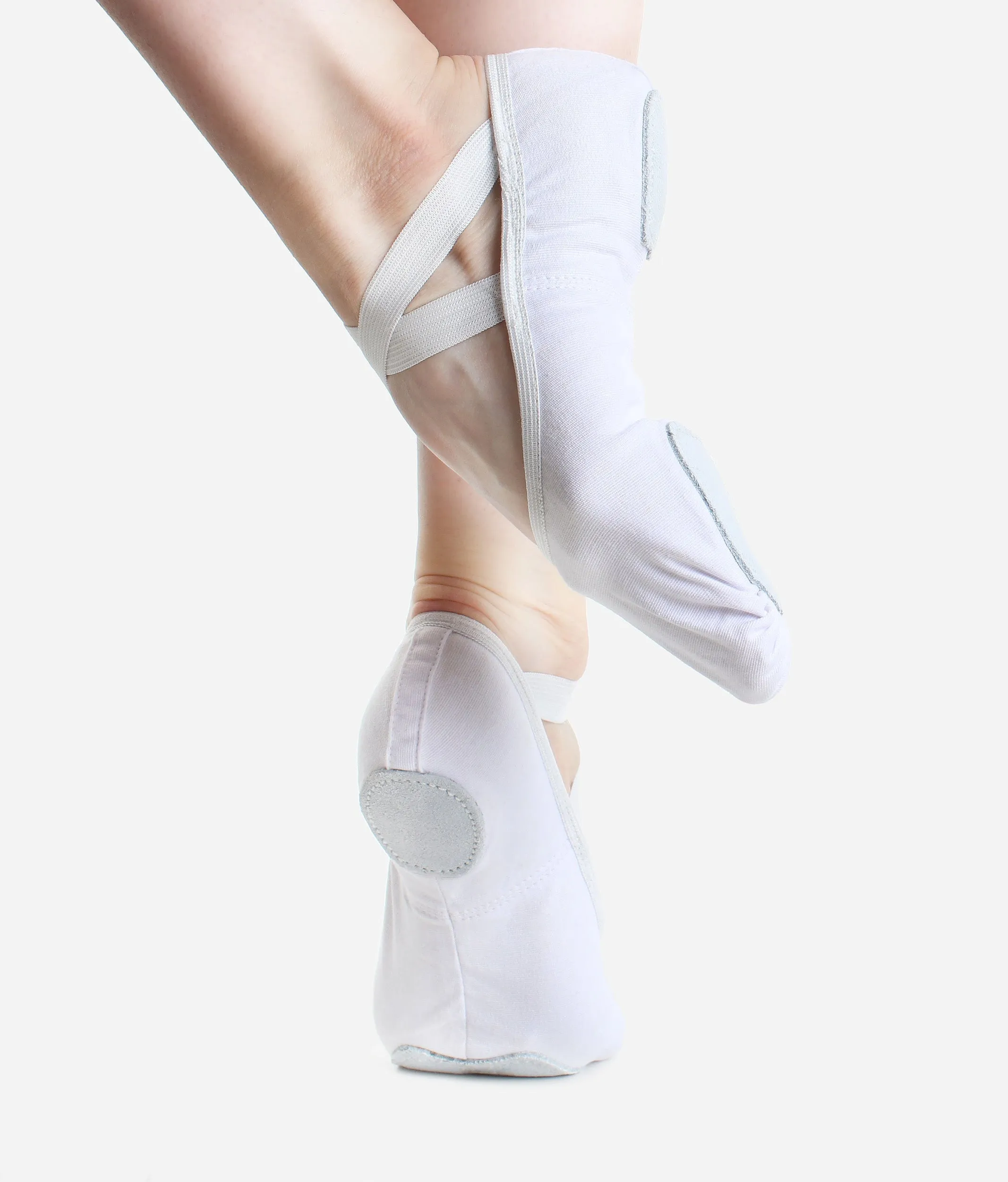 SD16 Stretch Canvas Ballet Shoes - Dancer’s Favorite Split Sole Flats, Medium Width