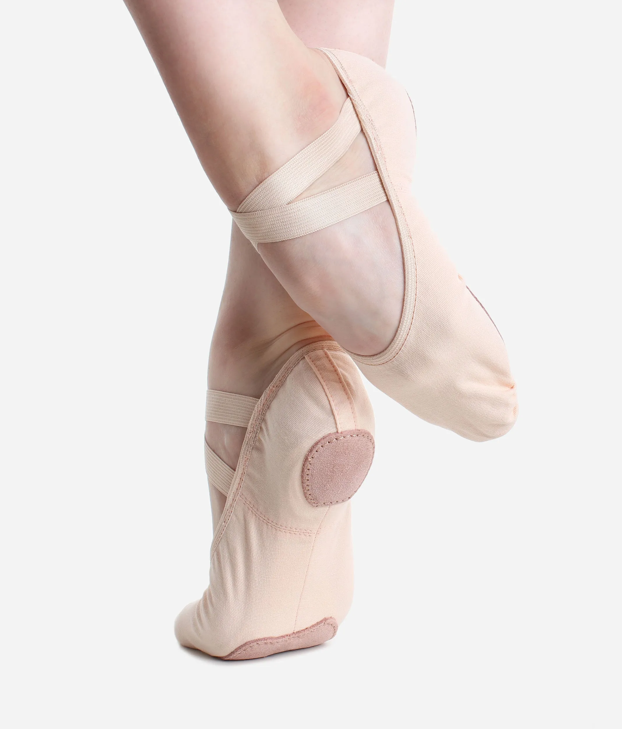 SD16 Stretch Canvas Ballet Shoes - Dancer’s Favorite Split Sole Flats, Medium Width