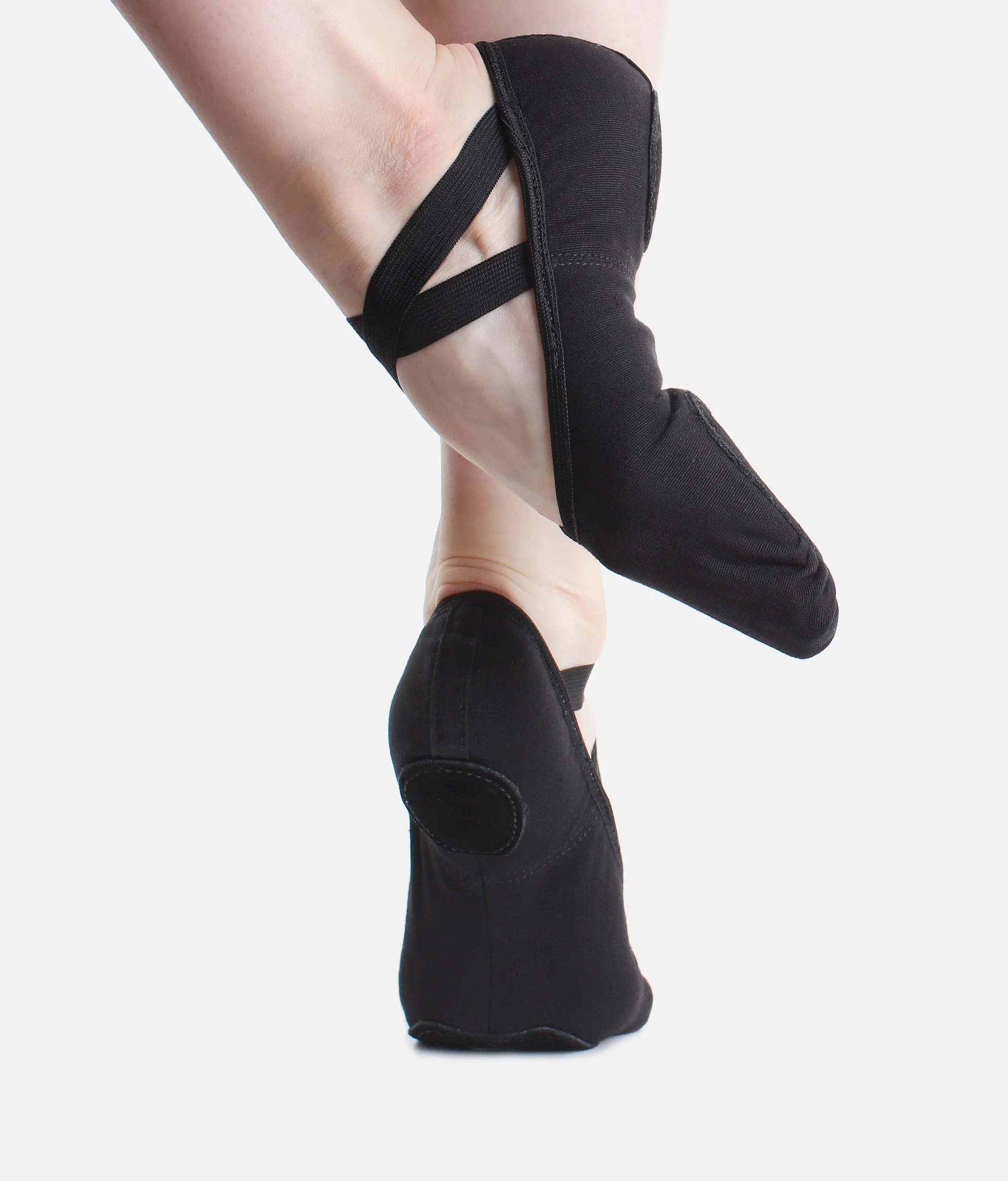 SD16 Stretch Canvas Ballet Shoes - Dancer’s Favorite Split Sole Flats, Medium Width