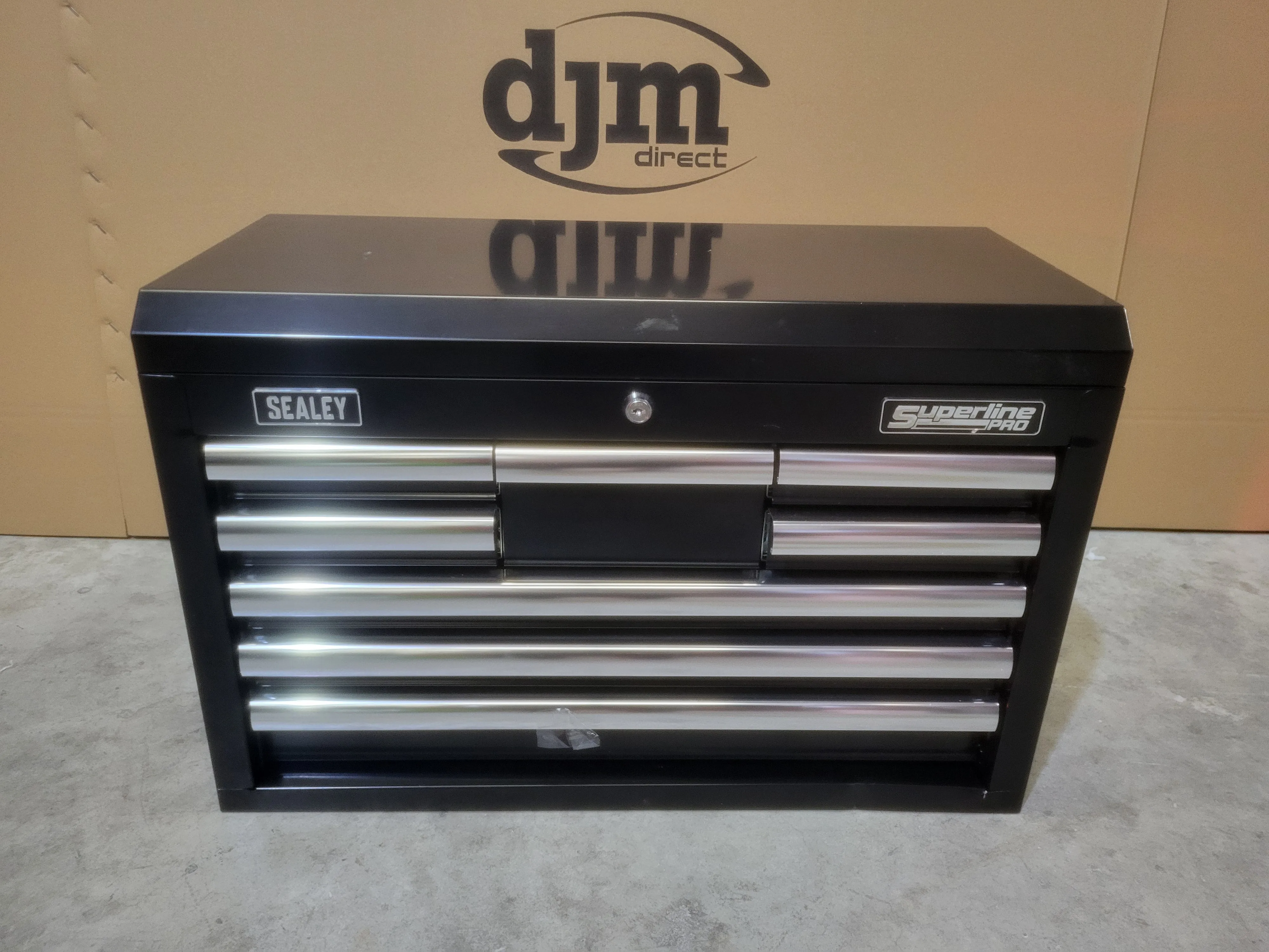 Sealey 8 Drawer Topchest with Ball Bearing Slides - Black - C