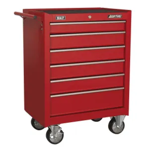 Sealey American Pro Rollcab 6 Drawer with Ball-Bearing Slides - Red