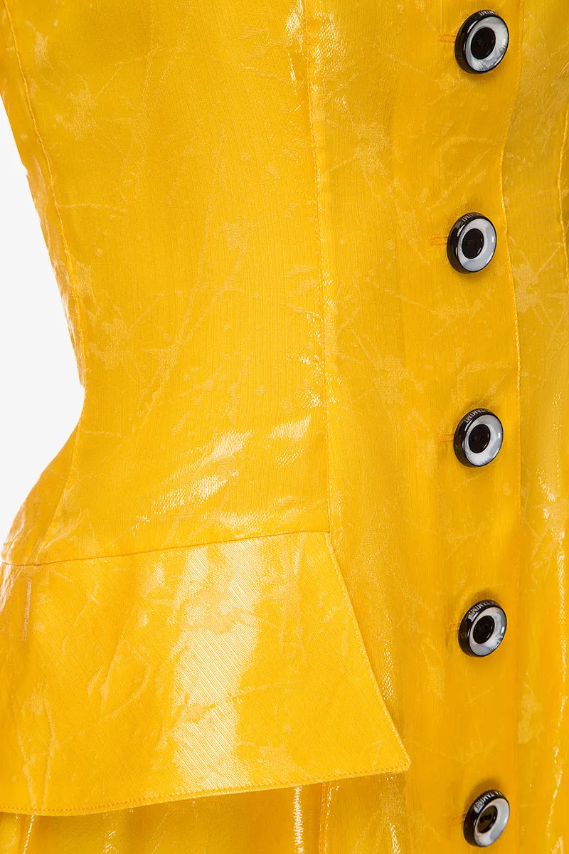 Shiny Midi Organza Dress