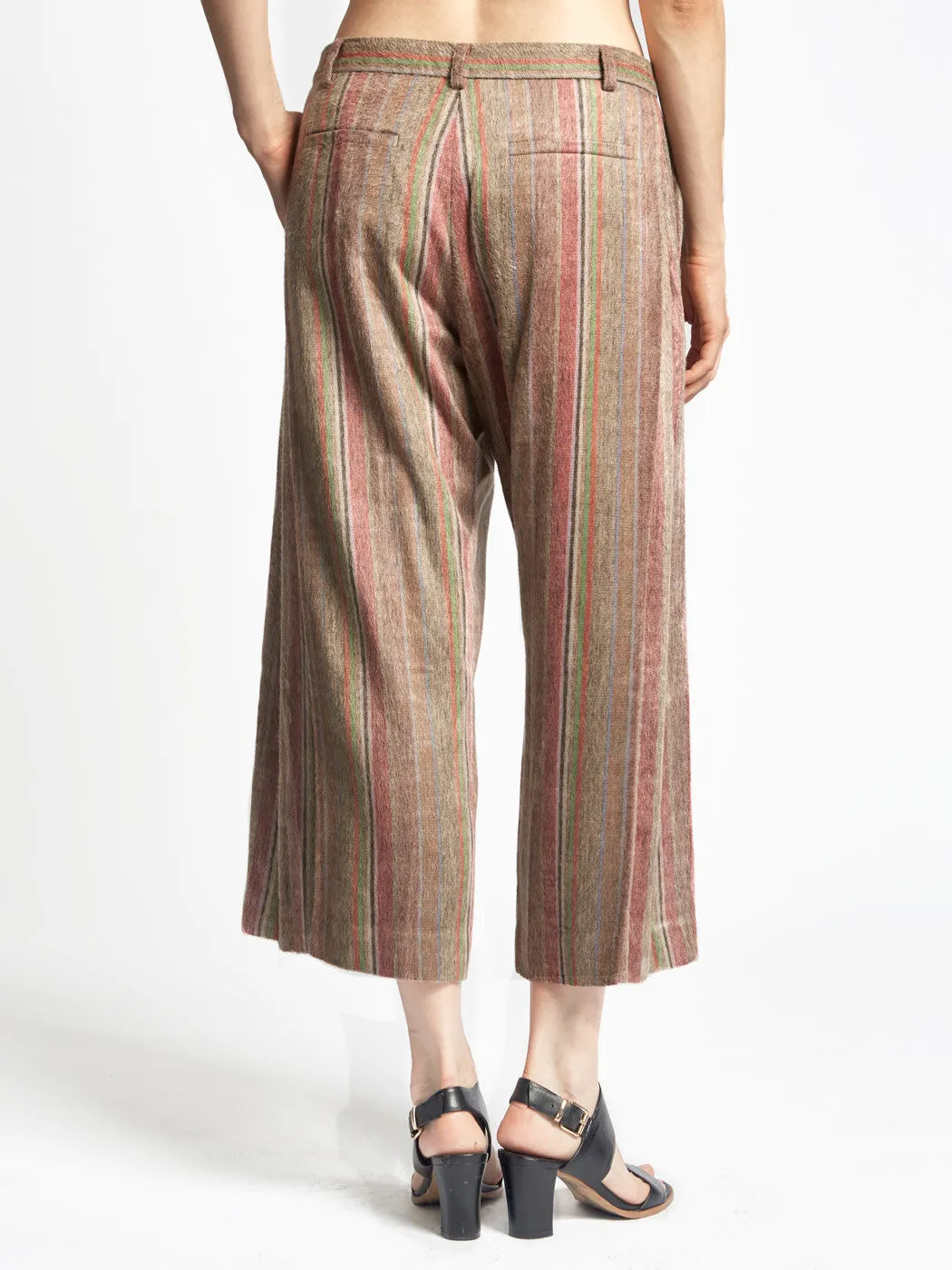 Side Pleat Pants Cashmere