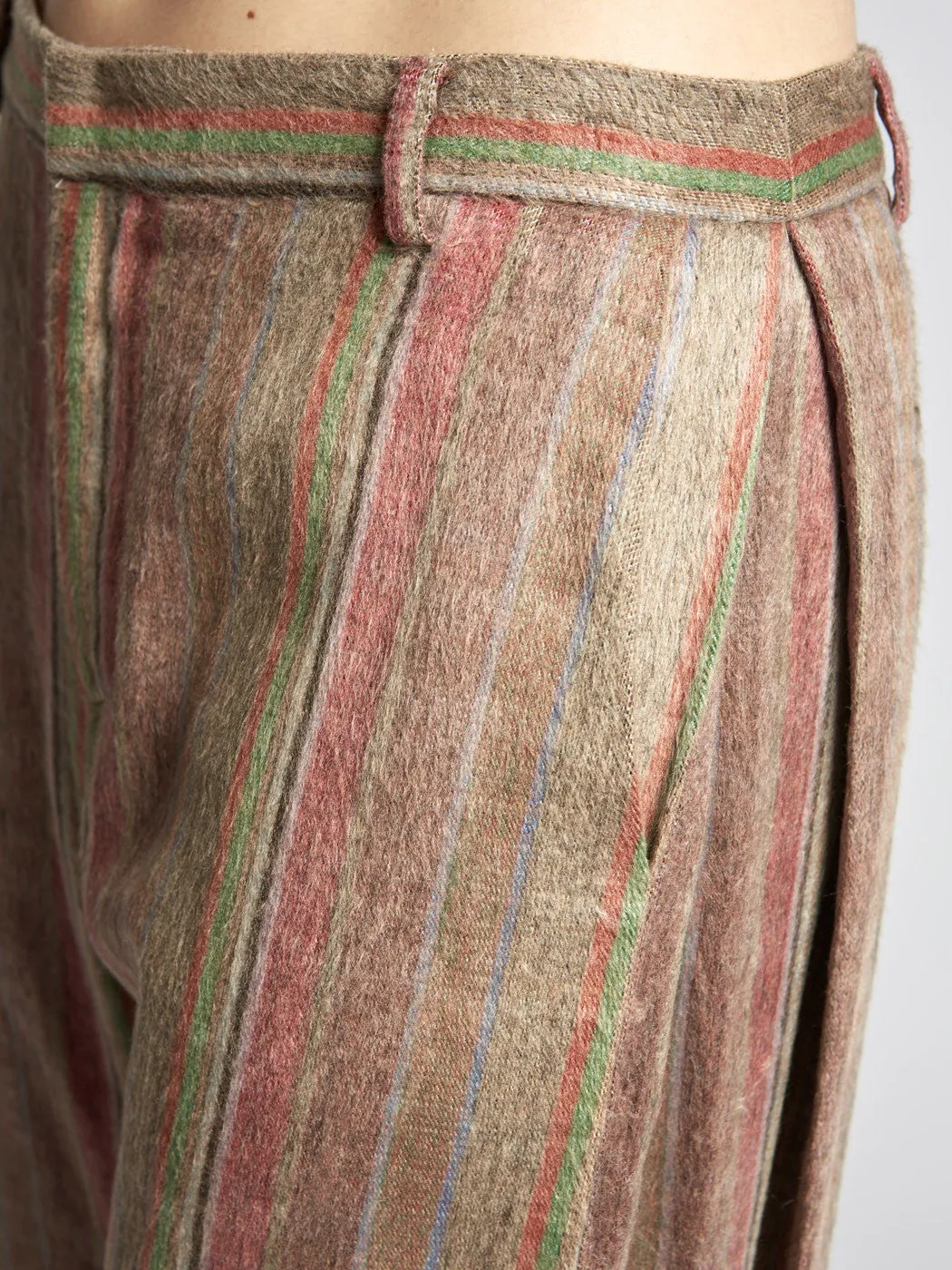Side Pleat Pants Cashmere