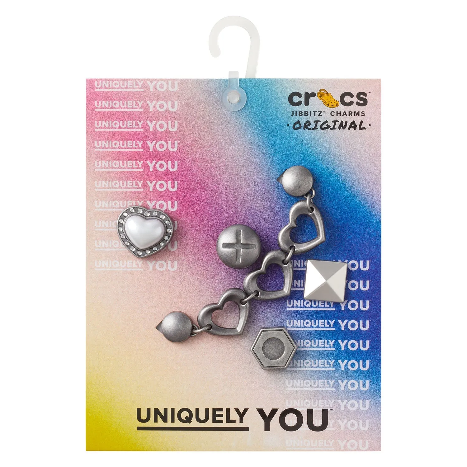 Silver Romantic 5 Pack Jibbitz