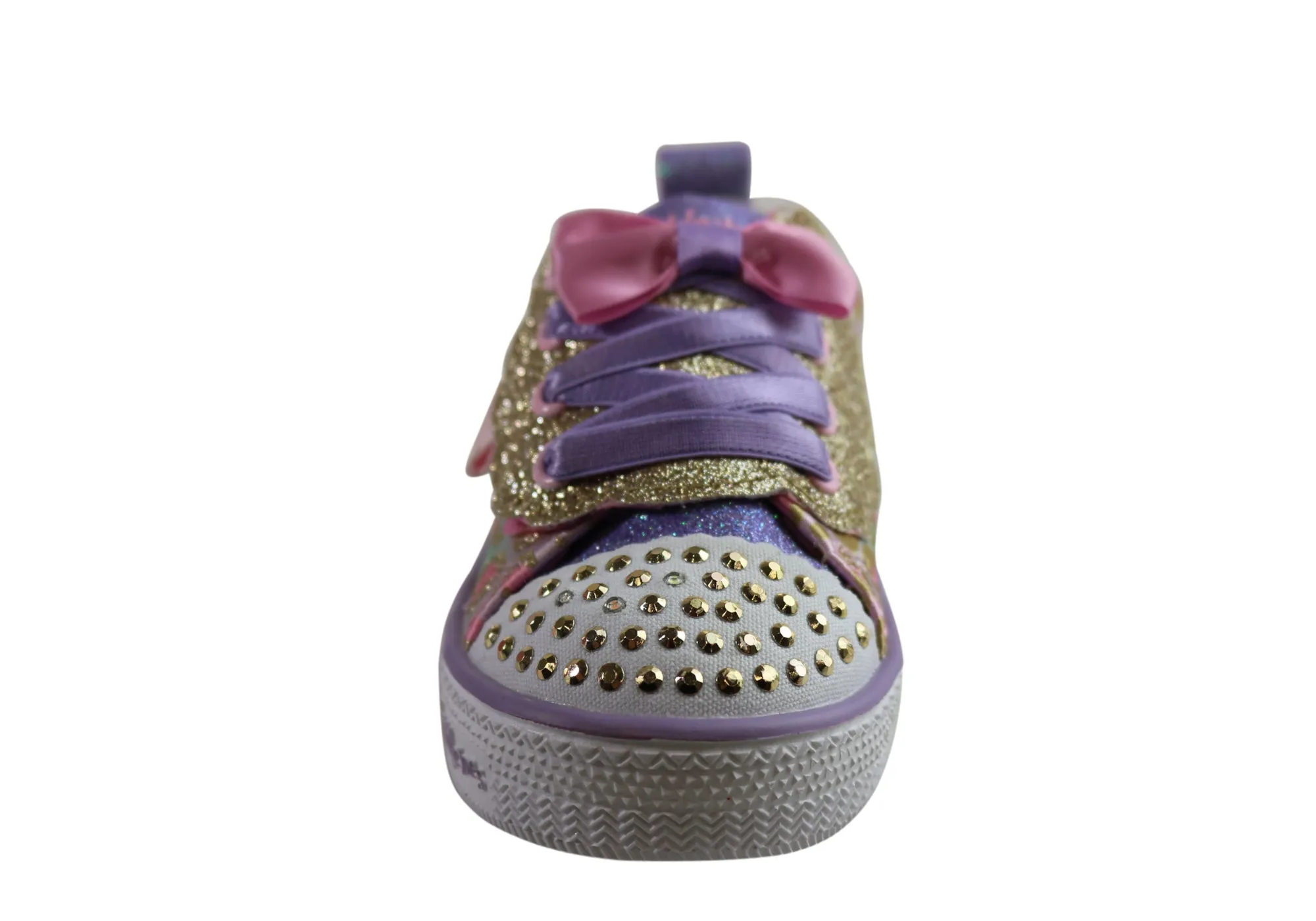 Skechers Toddler Kids Girls S Lights Shuffle Lite Sweet Spots Shoes