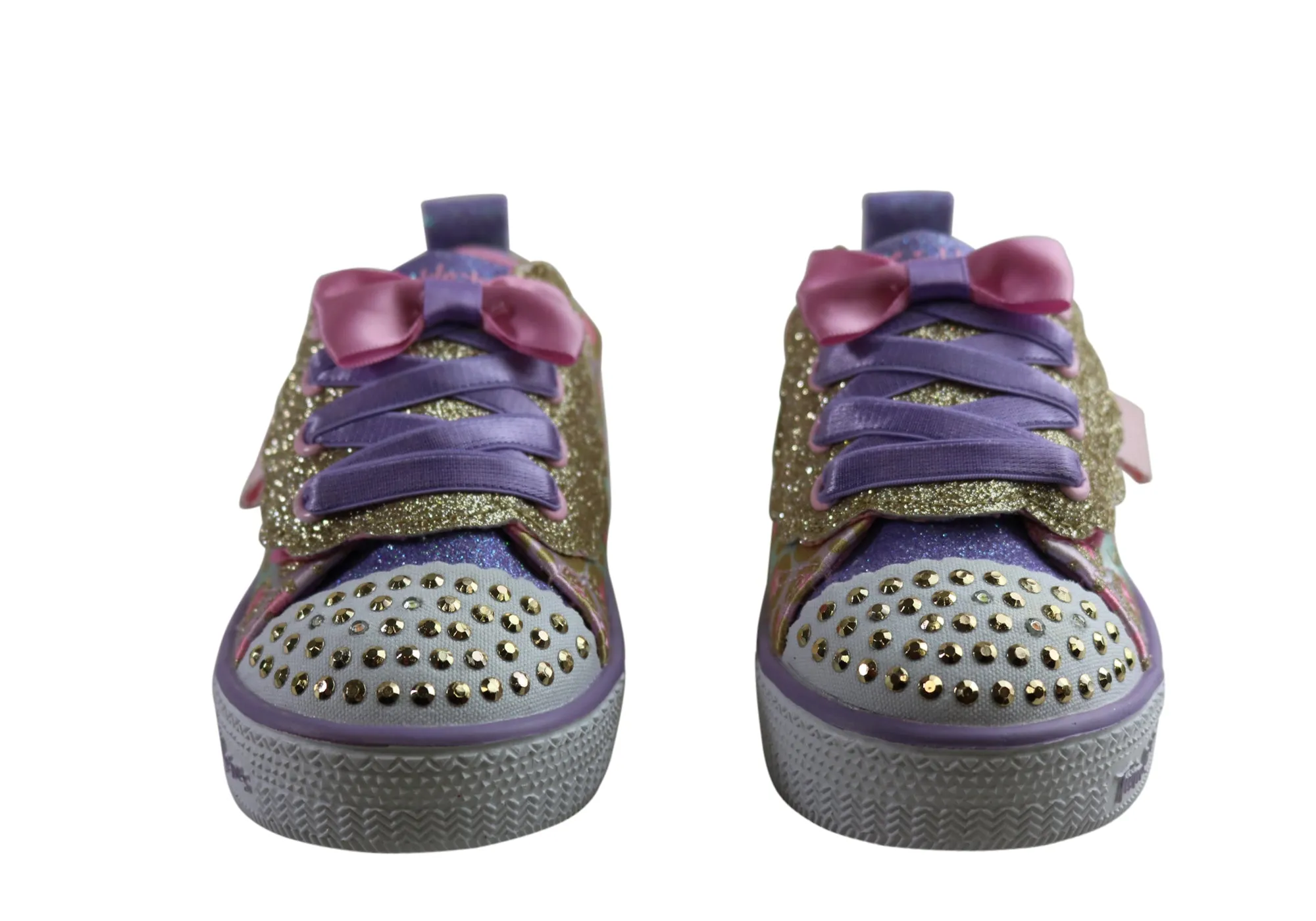 Skechers Toddler Kids Girls S Lights Shuffle Lite Sweet Spots Shoes