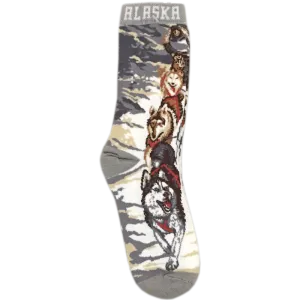 Sled Dog Team Alaska Socks