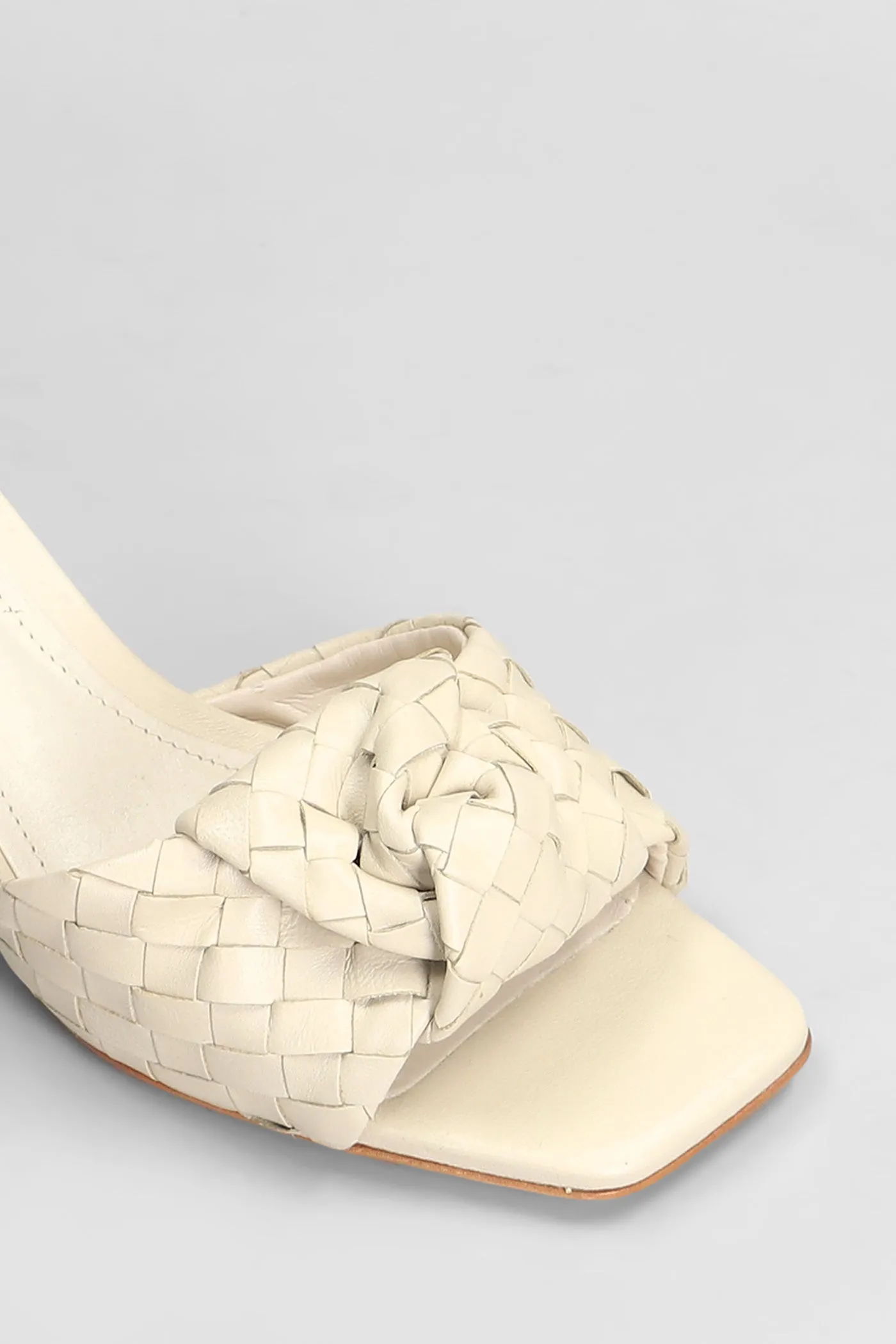 Slipper-Mule in beige leather
