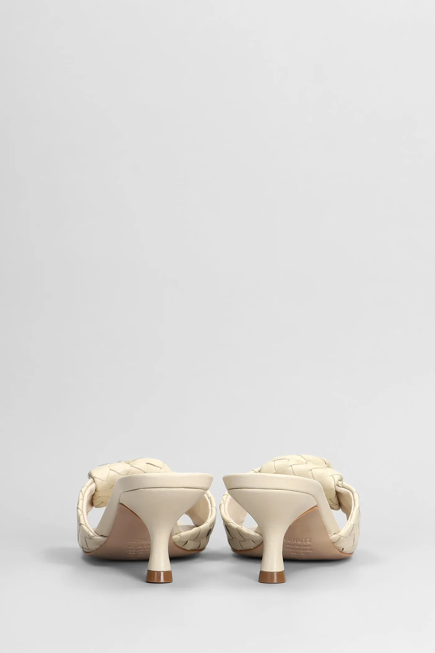 Slipper-Mule in beige leather