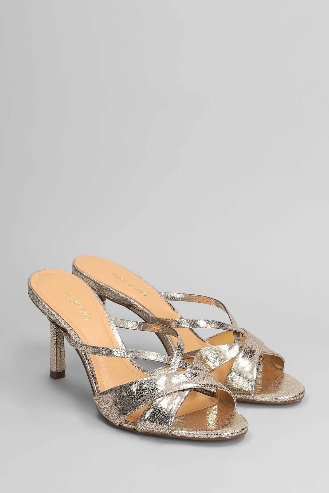 Slipper-Mule in gold leather