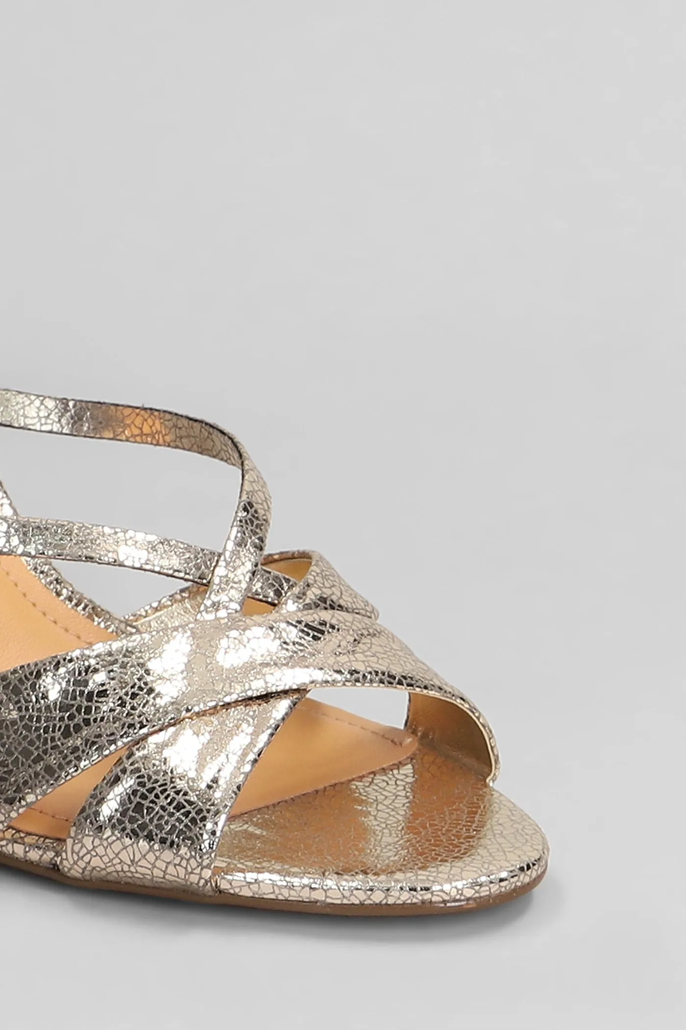 Slipper-Mule in gold leather