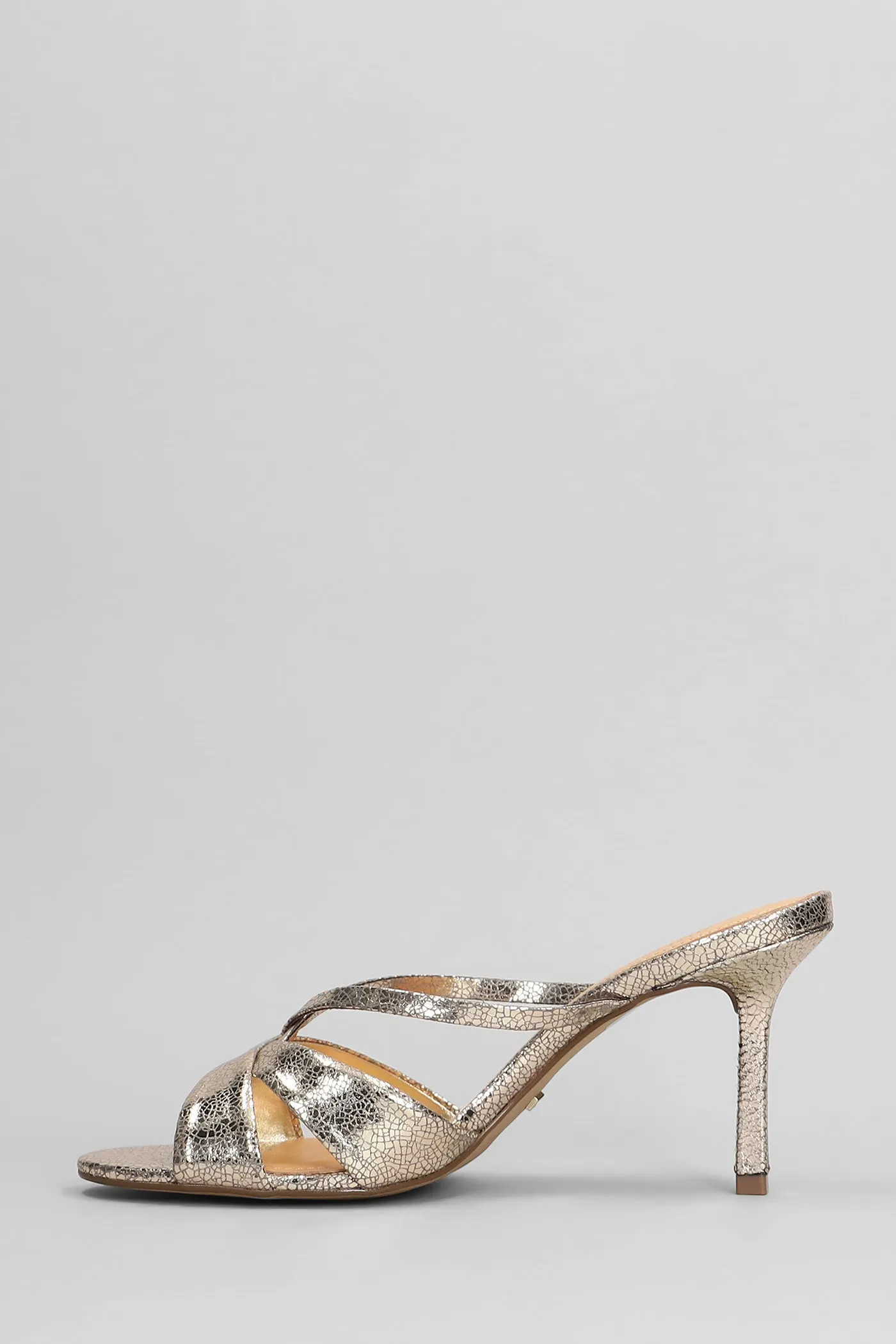 Slipper-Mule in gold leather