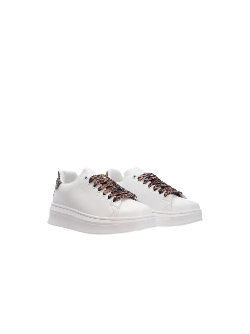 Sneakers Addict In Ecopelle Con Stampa Multicolor - Maculato Beige
