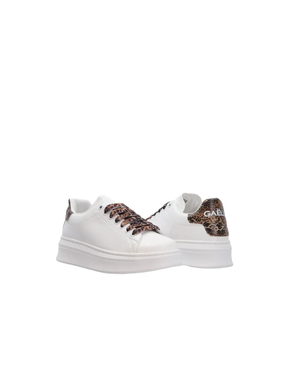 Sneakers Addict In Ecopelle Con Stampa Multicolor - Maculato Beige