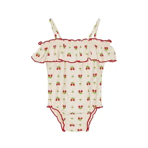Sofia Swimsuit | Soft White Berry