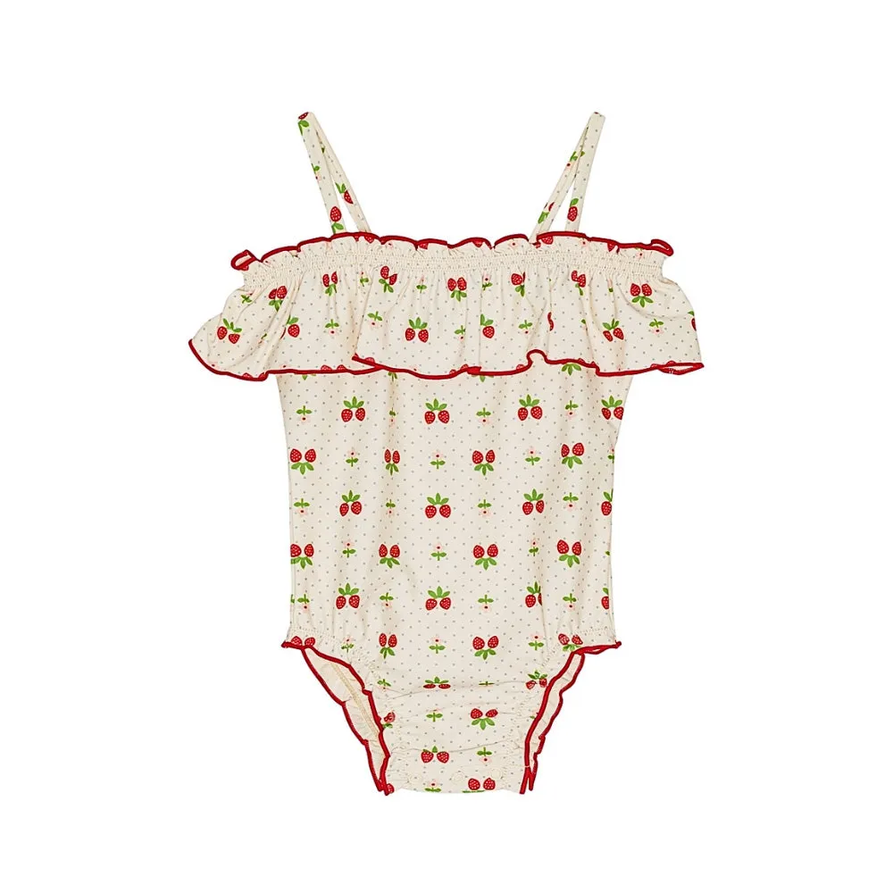 Sofia Swimsuit | Soft White Berry