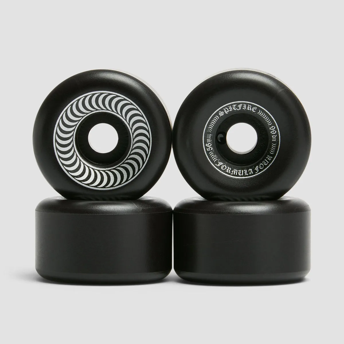 Spitfire Formula Four OG Classics 99DU Skateboard Wheels Black 56mm
