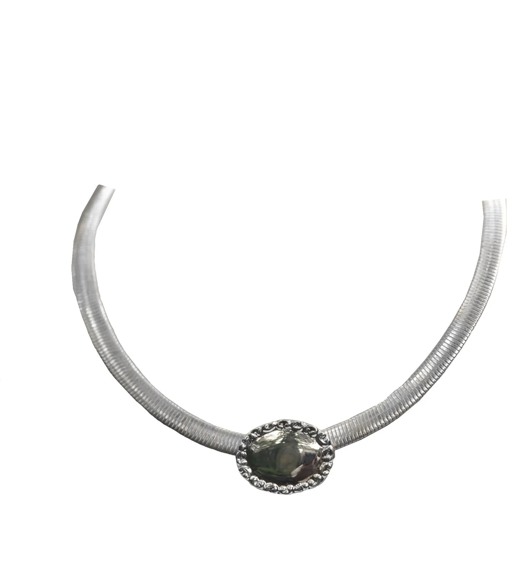 Sterling Silver Slide - Fancy Oval - 60% Off Today!