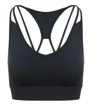 Strappy crossback sports bra