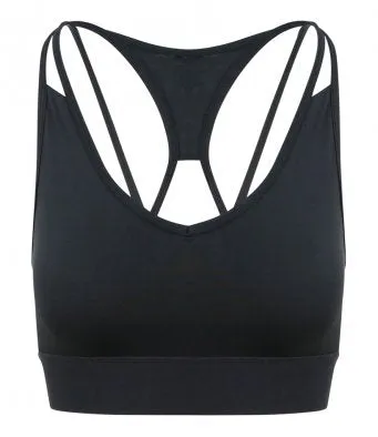 Strappy crossback sports bra