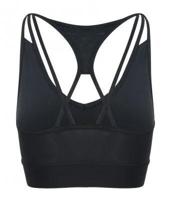 Strappy crossback sports bra