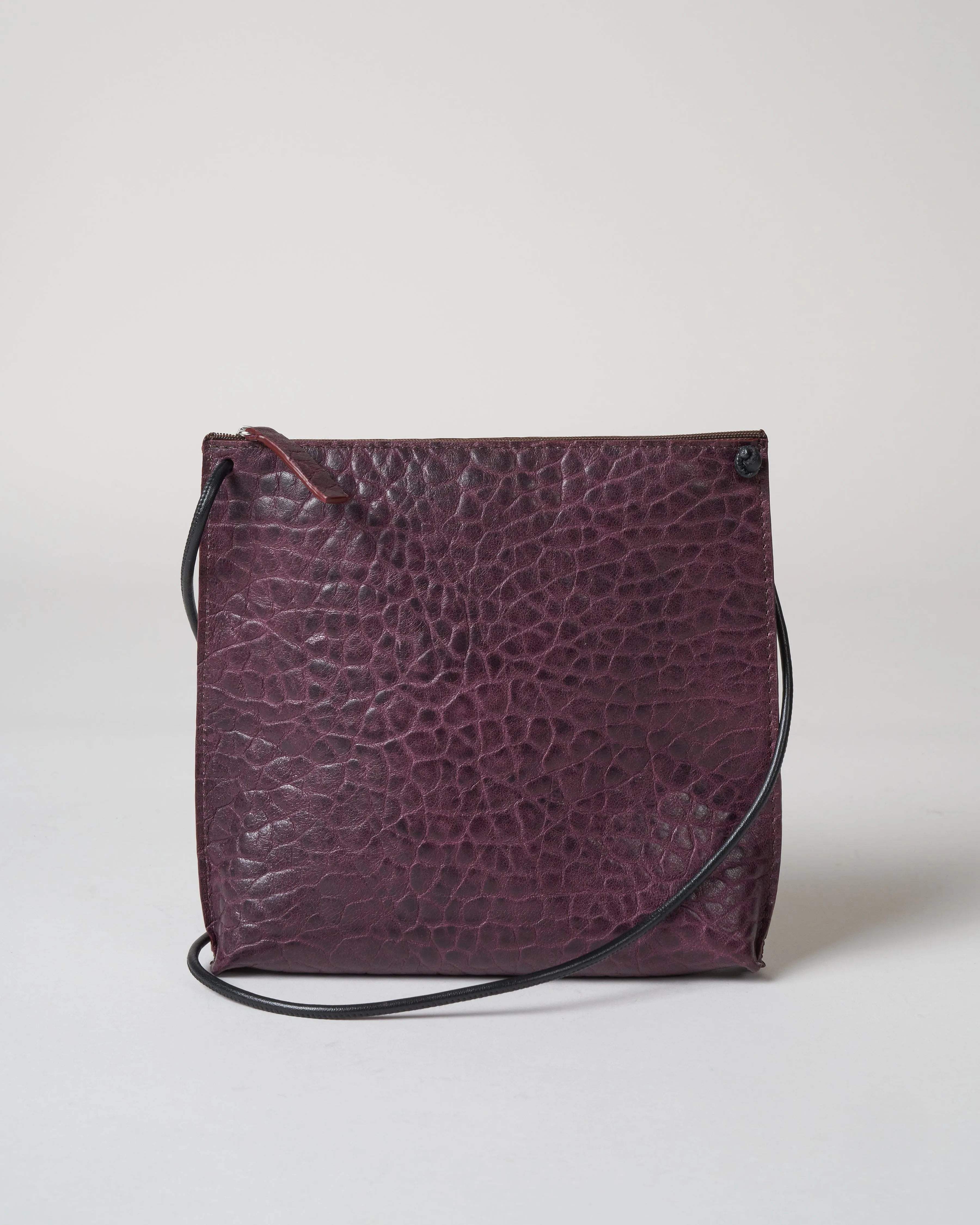 strappy pouch - mulberry pebble