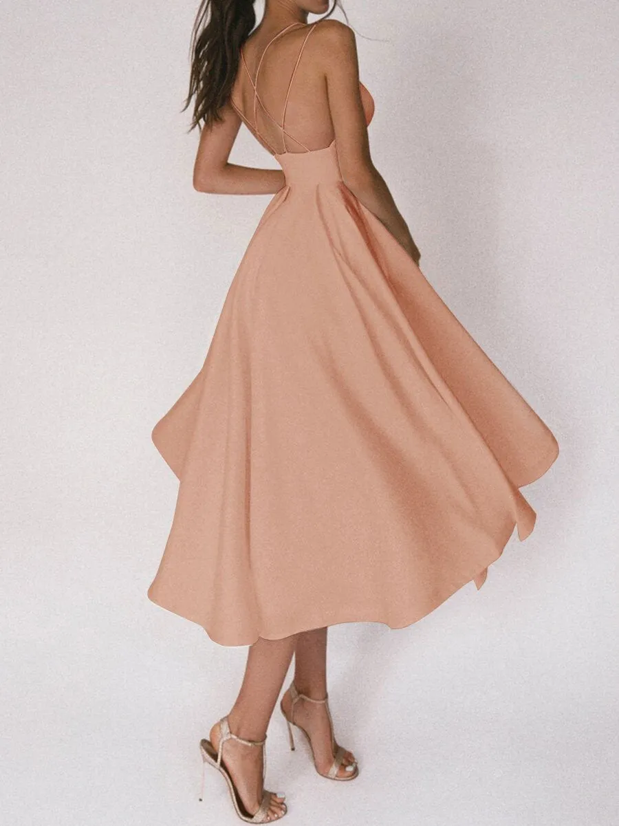 Strappy V-Ausschnitt Kleid - Noa