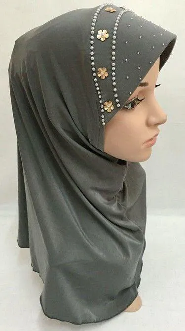 Summer LightWeight Lycra Slip-on Muslim Hijab Islamic Scarf Shawls