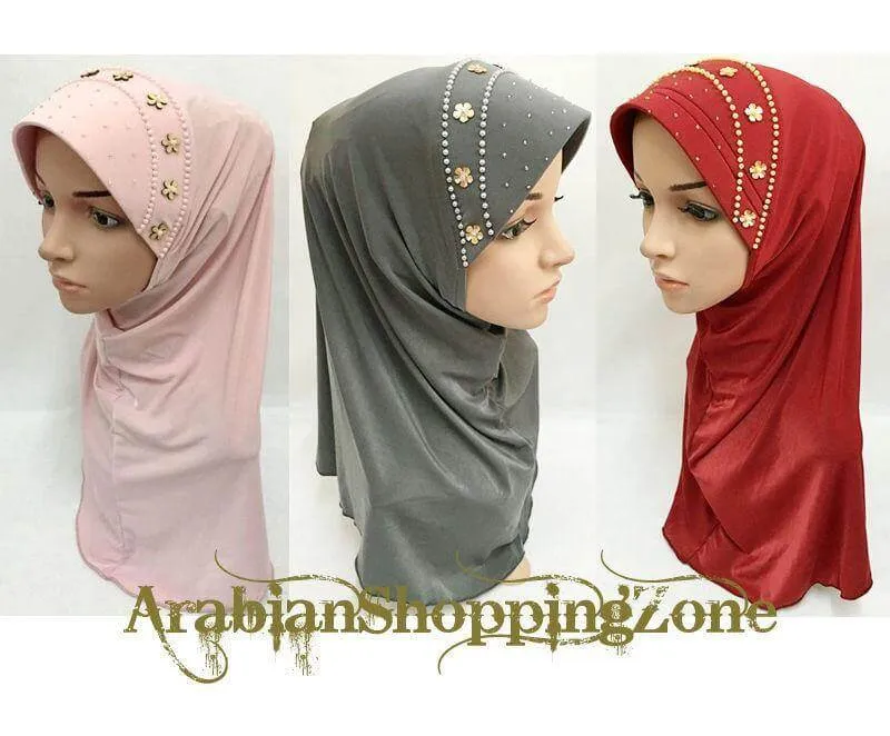 Summer LightWeight Lycra Slip-on Muslim Hijab Islamic Scarf Shawls